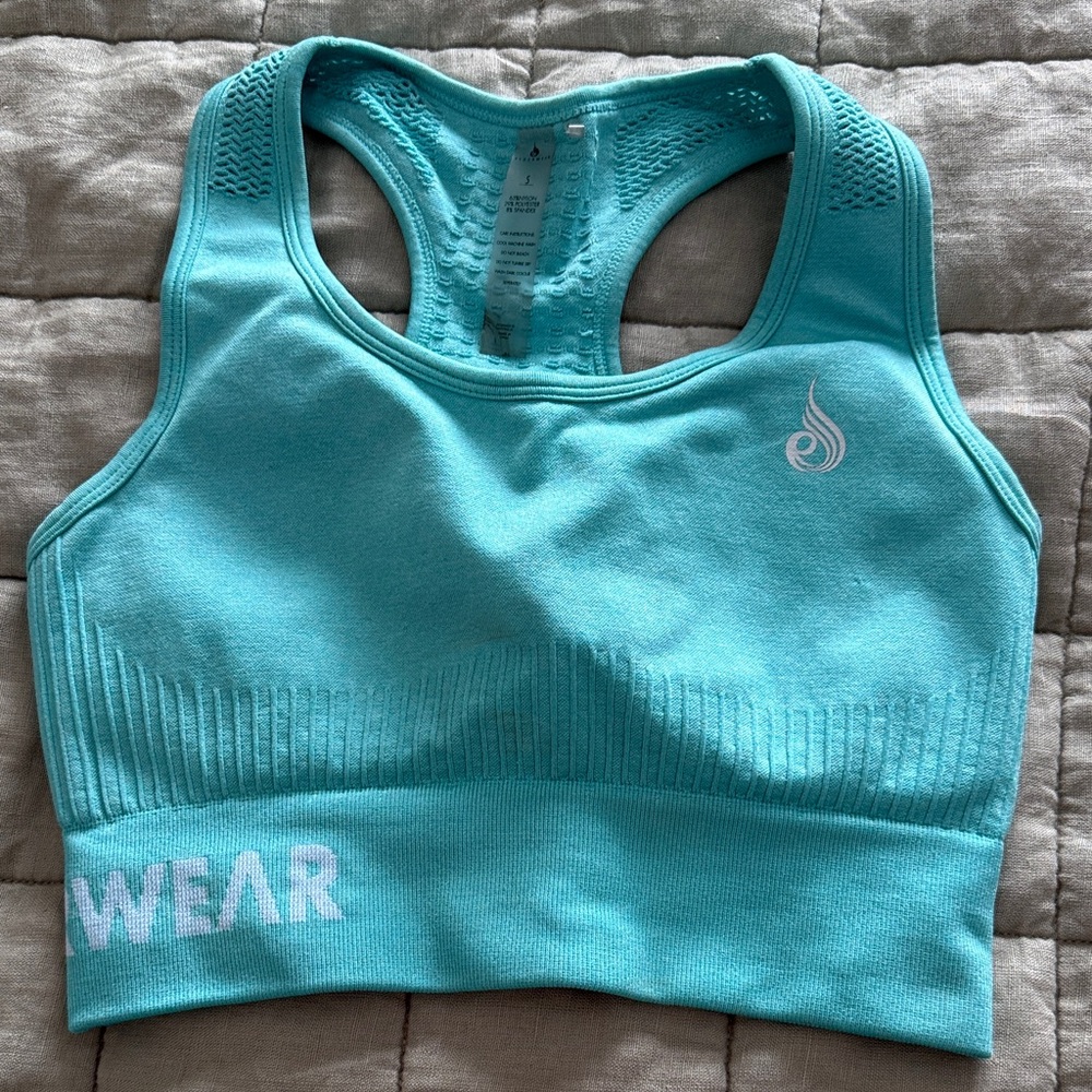 Ryderwear Aqua Seamless Workout Set Size Small | Sports Bra + Shorts NWOT - Picture 3 of 6